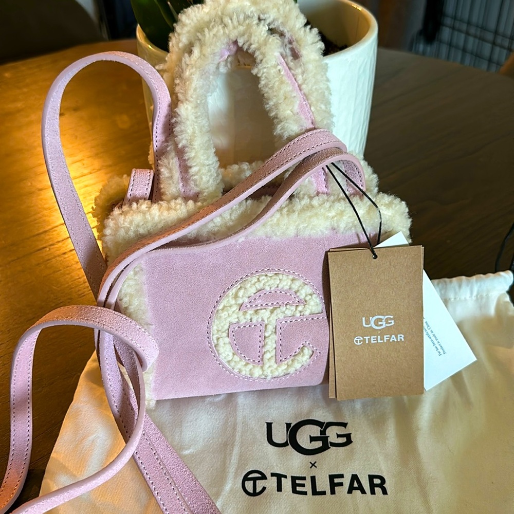 NWT! Ugg+telfar baby pink mini
